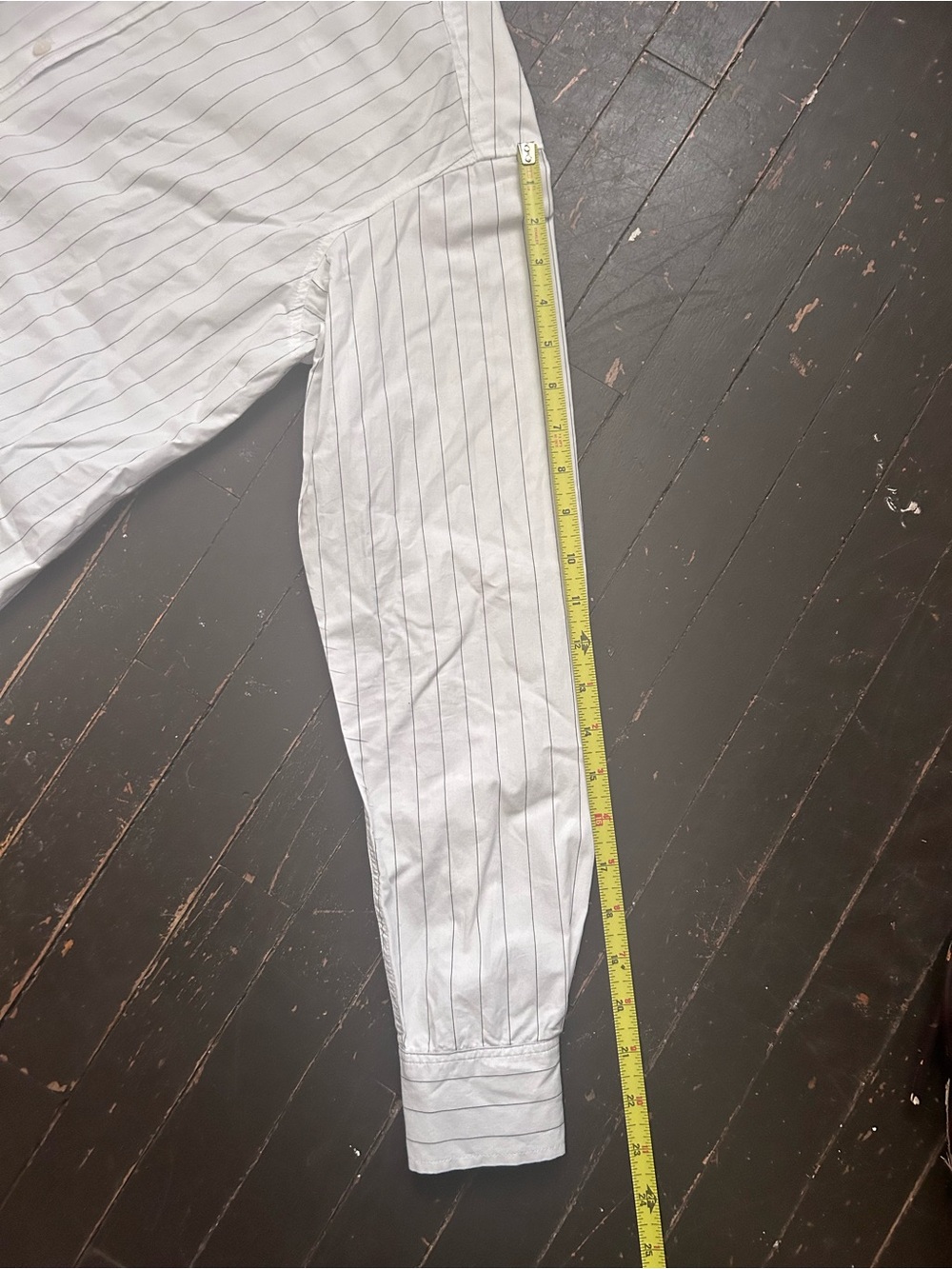 TOTEME Signature Cotton Pinstripe Button-Down Shirt - Picture 12 of 13
